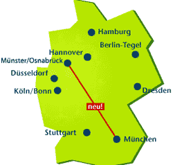 Flugverbindung Münster/FMO nach München